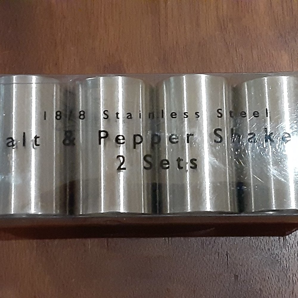 Amco Housework Salt & Pepper Shakers (2) sets NEW in package